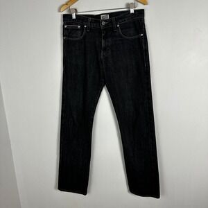 Naked Famous Canada Black Selvedge Jeans Mens 32 SlimGuy Japanese Denim Cotton